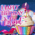 Happy Birthday Arlind - Lovely Animated GIF