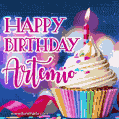 Happy Birthday Artemio - Lovely Animated GIF