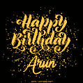 Happy Birthday Card for Arun - Download GIF and Send for Free