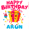 Funny Happy Birthday Arun GIF
