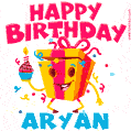 Funny Happy Birthday Aryan GIF
