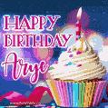 Happy Birthday Arye - Lovely Animated GIF