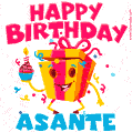 Funny Happy Birthday Asante GIF