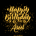 Happy Birthday Card for Aseel - Download GIF and Send for Free