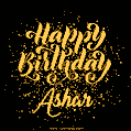Happy Birthday Card for Ashar - Download GIF and Send for Free
