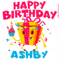 Funny Happy Birthday Ashby GIF