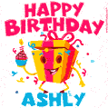 Alles Gute zum Geburtstag Ashly (GIF) — Download on
