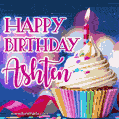 Happy Birthday Ashten - Lovely Animated GIF