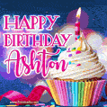 Happy Birthday Ashton - Lovely Animated GIF