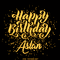 Happy Birthday Card for Aslan - Download GIF and Send for Free
