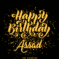 Happy Birthday Card for Assad - Download GIF and Send for Free