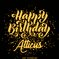 Happy Birthday Card for Atticus - Download GIF and Send for Free