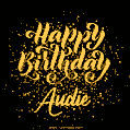 Happy Birthday Card for Audie - Download GIF and Send for Free