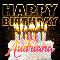 Audriana - Animated Happy Birthday Cake GIF Image for WhatsApp