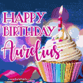 Happy Birthday Aurelius - Lovely Animated GIF