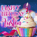 Happy Birthday Austen - Lovely Animated GIF