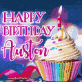 Happy Birthday Auston - Lovely Animated GIF