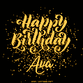 Happy Birthday Card for Ava - Download GIF and Send for Free
