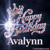 Elegant silver crown with red, green, and blue gemstones on top of diamond cursive text, custom-designed for Avalynn.