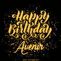 Happy Birthday Card for Avenir - Download GIF and Send for Free
