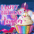 Happy Birthday Avigdor - Lovely Animated GIF