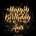 Happy Birthday Card for Avir - Download GIF and Send for Free