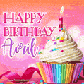 Happy Birthday Avril - Lovely Animated GIF