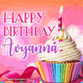 Happy Birthday Avyanna - Lovely Animated GIF