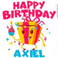 Funny Happy Birthday Axiel GIF