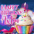 Happy Birthday Axton - Lovely Animated GIF