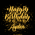 Happy Birthday Card for Ayden - Download GIF and Send for Free