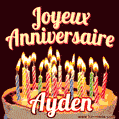 Joyeux anniversaire Ayden GIF