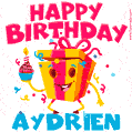 Funny Happy Birthday Aydrien GIF