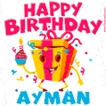 Funny Happy Birthday Ayman GIF