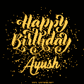 Happy Birthday Card for Ayush - Download GIF and Send for Free