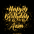Happy Birthday Card for Azim - Download GIF and Send for Free