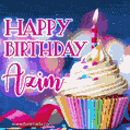 Happy Birthday Azim - Lovely Animated GIF