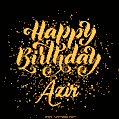Happy Birthday Card for Azir - Download GIF and Send for Free