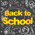 Cool Back to School GIF Animation
