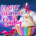 Happy Birthday Bailey - Lovely Animated GIF