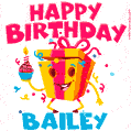 Funny Happy Birthday Bailey GIF