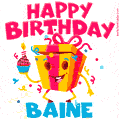 Funny Happy Birthday Baine GIF