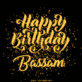 Happy Birthday Card for Bassam - Download GIF and Send for Free