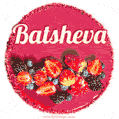 Happy Birthday Cake with Name Batsheva - Free Download