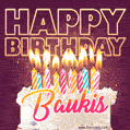 Baukis - Animated Happy Birthday Cake GIF Image for WhatsApp