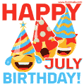 Happy July Birthday GIF