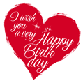 Happy Birthday My Love GIF. Beautiful Animated Heart.