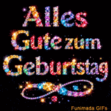Luxuriöse Geburtstagsanimation: Diamant-Buchstaben auf Schwarz