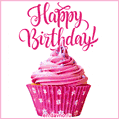 Cute Birthday Colorful Cupcakes GIF