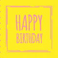Cool comic style happy birthday animated card design